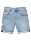 Jongens Jeansshort jogg bleached denim van Petrol Ind. in de kleur Bleached in maat 176.