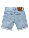 Jongens Jeansshort jogg bleached denim van Petrol Ind. in de kleur Bleached in maat 176.