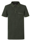 Jongens Polo korte mouw van Petrol in de kleur Dusty Army in maat 176.