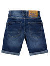 Jongens Jeansshort Bullseye van Petrol in de kleur Medium blue in maat 176.