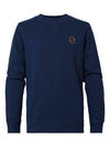 Jongens Sweater R-neck van Petrol in de kleur Dark Petrol in maat 176.