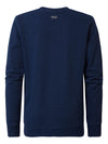 Jongens Sweater R-neck van Petrol in de kleur Dark Petrol in maat 176.
