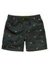Jongens Swimshort AOP palmtrees van Petrol in de kleur Dark army in maat 176.