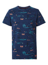 Jongens T-shirt SS R-neck Petrol Summer van Petrol in de kleur Petrol blue in maat 176.
