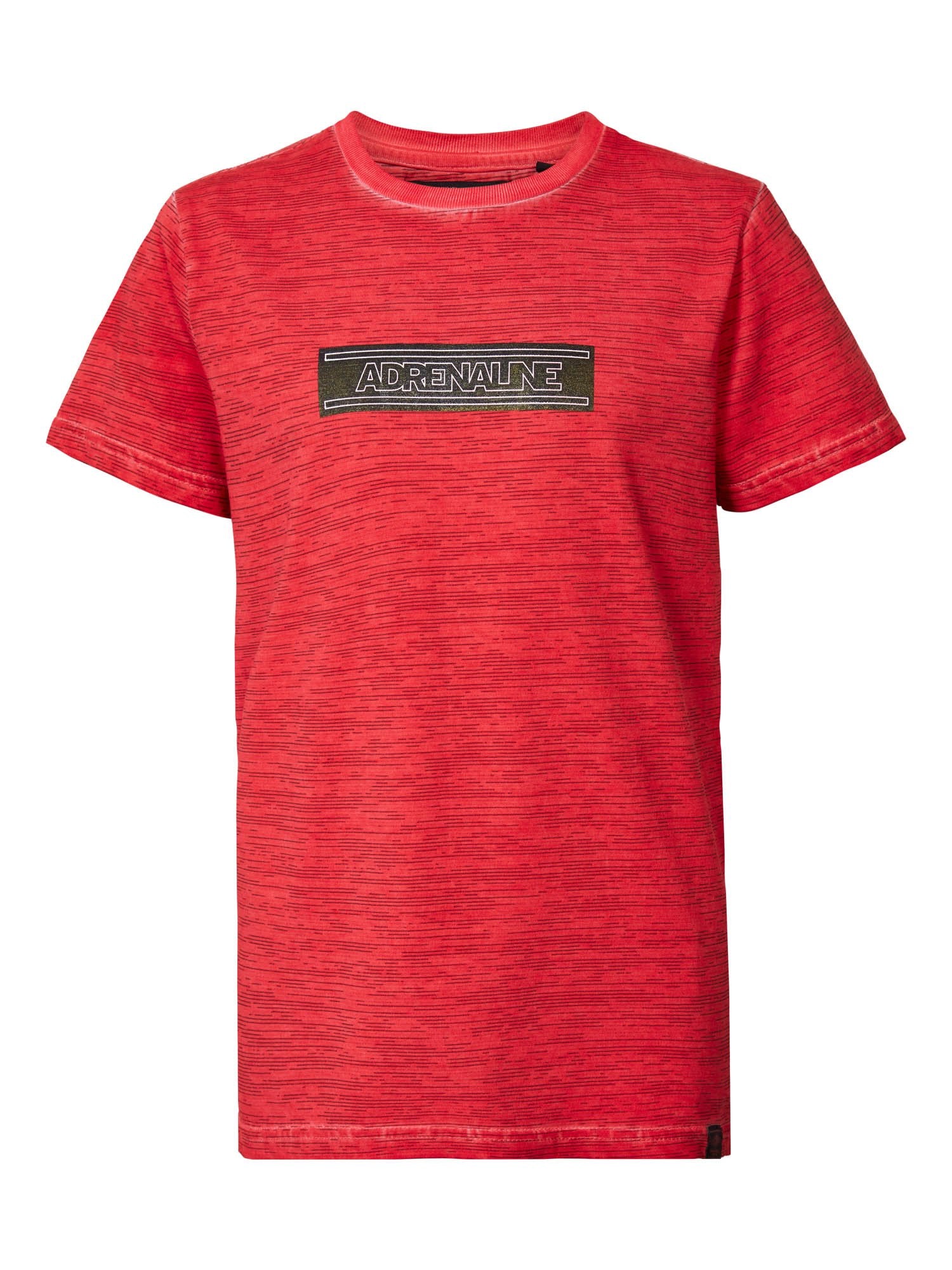 Jongens T-shirt SS R-neck Adrenaline van Petrol in de kleur Imperial Red in maat 176.