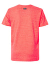 Jongens T-shirt SS R-neck Motorcycle van Petrol in de kleur Fiery Coral in maat 176.