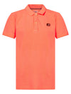 Jongens Polo short sleeve van Petrol in de kleur Fiery Coral in maat 176.