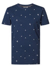 Jongens T-shirt AOP van Petrol in de kleur Petrol Blue in maat 176.