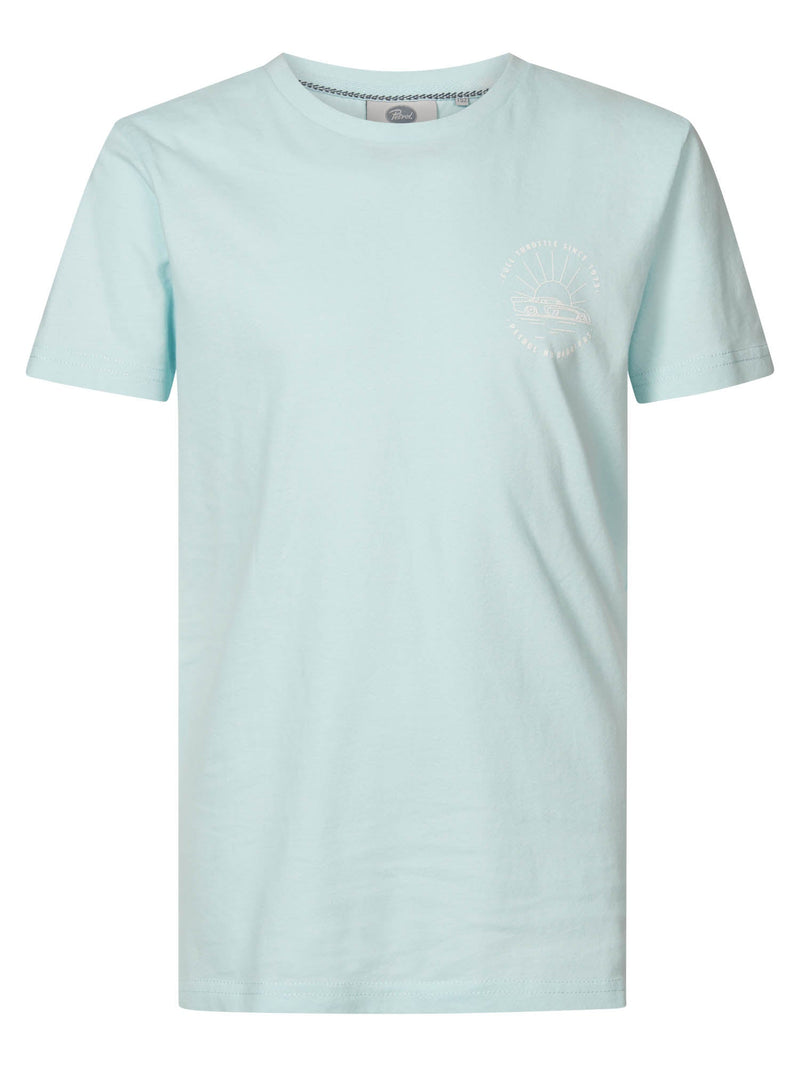 Jongens T-shirt   van Petrol in de kleur Survival Blue in maat 176.