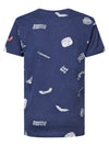 Jongens T-shirt AOP van Petrol in de kleur Petrol Blue in maat 176.