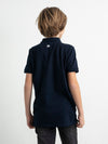Jongens Polo Short Sleeve van Petrol in de kleur Midnight Navy  in maat 176.
