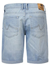 Jongens Denim Short Bulsseye van Petrol in de kleur Sunrise in maat 176.