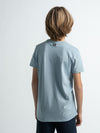 Jongens T-Shirt SS van Petrol in de kleur Dusty Blue in maat 176.