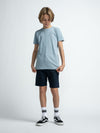 Jongens T-Shirt SS van Petrol in de kleur Dusty Blue in maat 176.