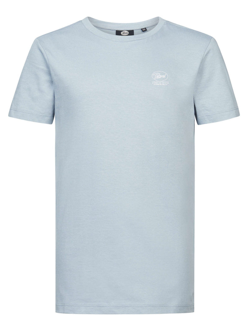 Jongens T-Shirt SS van Petrol in de kleur Dusty Blue in maat 176.