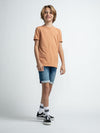 Jongens T-Shirt SS van Petrol in de kleur Desert Orange in maat 176.