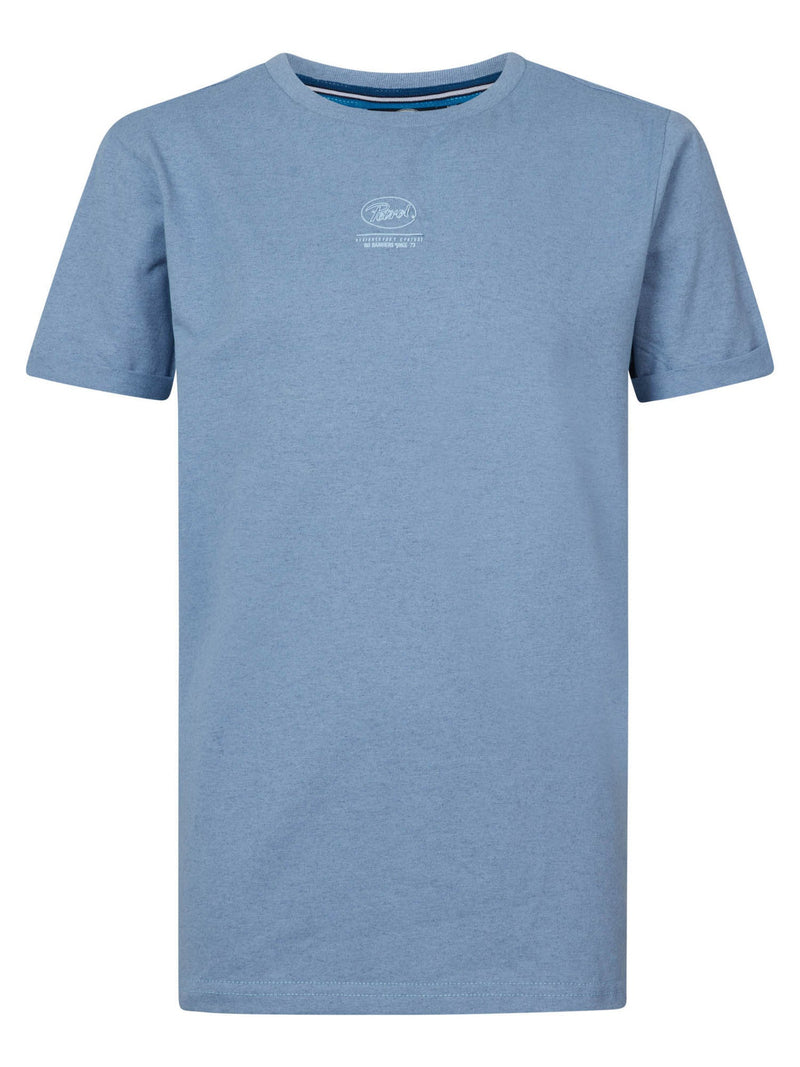 Jongens T-Shirt SS van Petrol in de kleur Dusty Blue in maat 176.