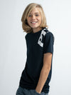 Jongens T-Shirt SS Round Neck van Petrol in de kleur Midnight Navy  in maat 176.