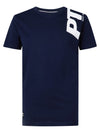 Jongens T-Shirt SS Round Neck van Petrol in de kleur Midnight Navy  in maat 176.