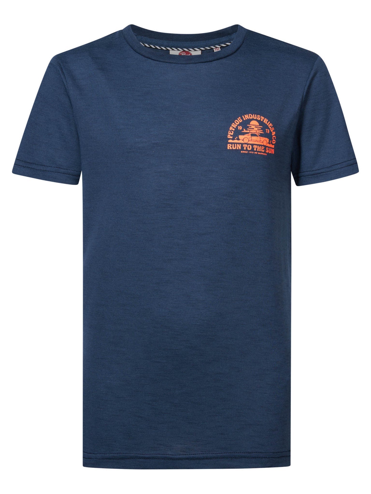 Jongens T-Shirt SS van Petrol in de kleur Stone Blue in maat 176.