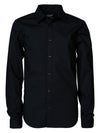 Jongens Blouse longsleeve van Petrol in de kleur Black in maat 176.