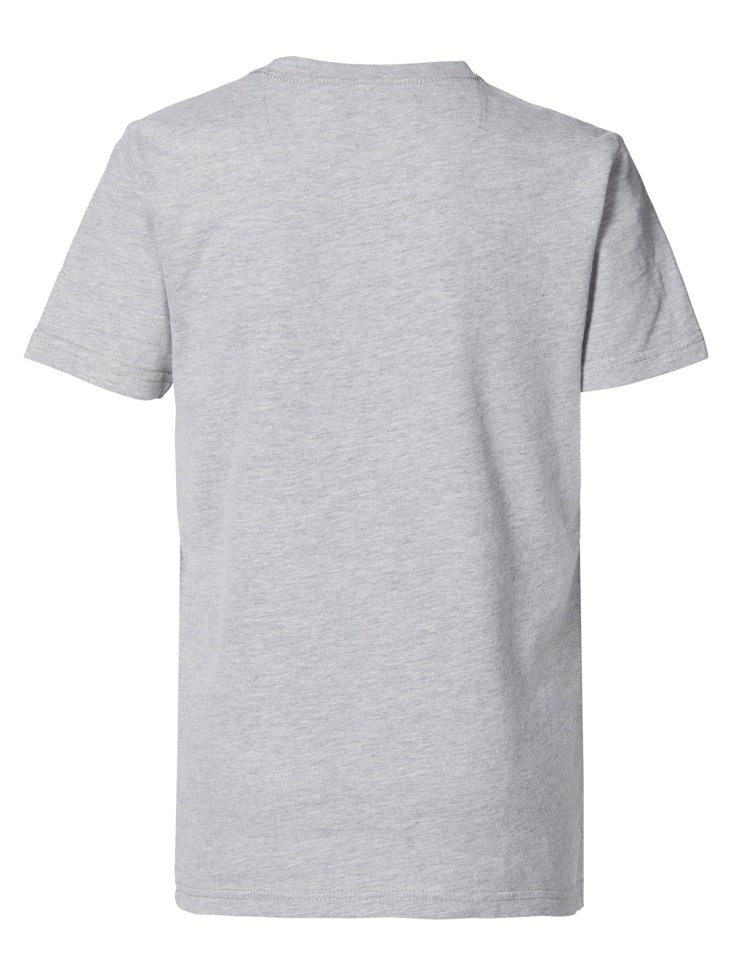 Jongens T-shirt R-Neck van Petrol in de kleur Light Grey Melee in maat 176.
