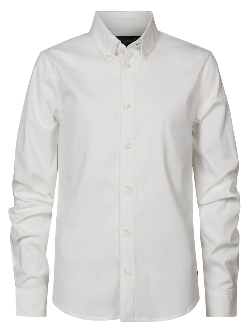 Jongens Blouse Longsleeve White van Petrol in de kleur White in maat 164.