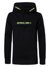Jongens Hooded Sweater with Pocket van Petrol in de kleur Black in maat 164.