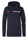 Jongens Hooded Sweater Custom Charged van Petrol in de kleur Dark Navy in maat 164.