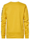 Jongens Sweater Crewneck with Text on Sleeve van Petrol in de kleur Antique Yellow in maat 164.
