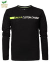 Jongens Longsleeve Custom Charged van Petrol in de kleur Black in maat 164.