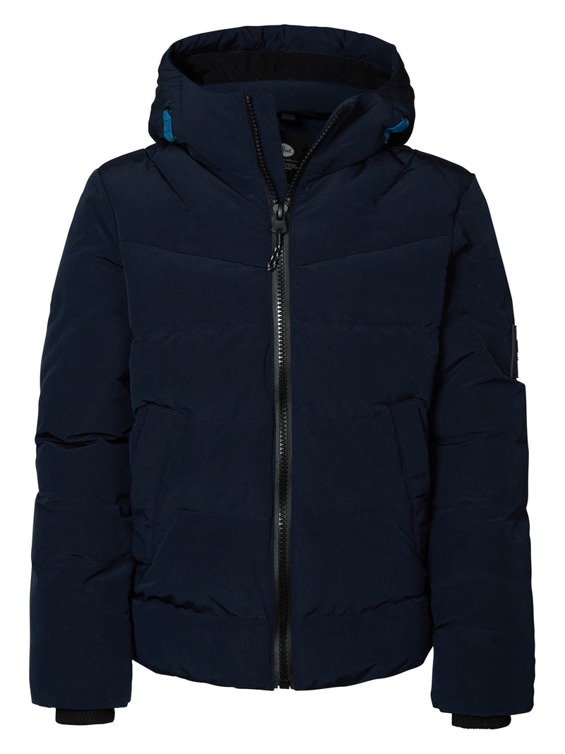 Jongens Boys Jacket Padded van Petrol in de kleur Dark Sapphire in maat 164.
