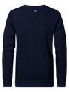 Jongens Boys Sweater Round Neck Print van Petrol in de kleur Dark Sapphire in maat 164.