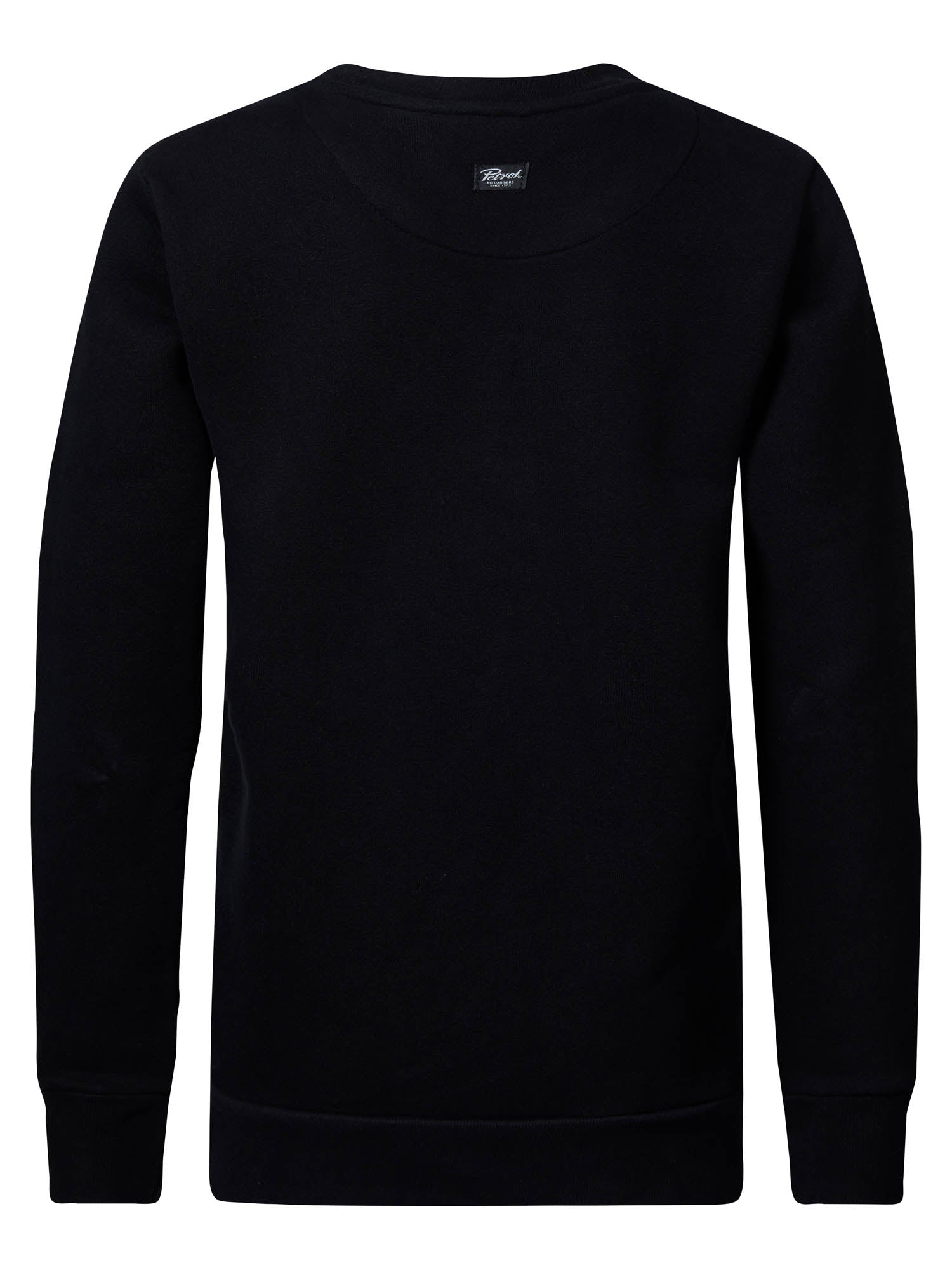 Jongens Boys Sweater Round Neck Print van Petrol in de kleur Black in maat 164.