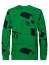 Jongens Boys Sweater Hooded AOP van Petrol in de kleur Island Green in maat 164.