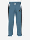 Jongens Ferlen Sweatpants van Nik & Nik in de kleur Dusty Blue in maat 170.