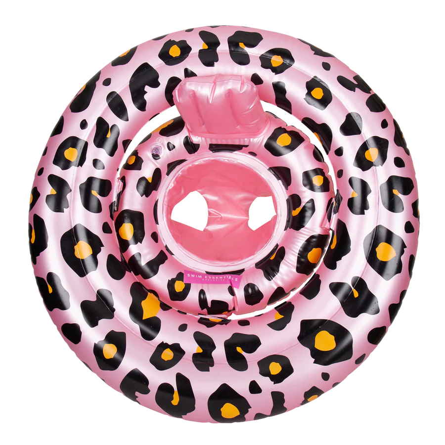 Swim Essentials - Baby Float Old Pink Leopard