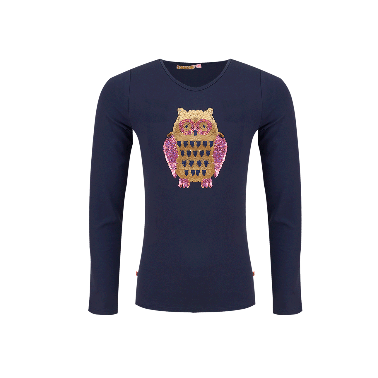 Someone T-Shirt Long Sleeves Someone Navy
