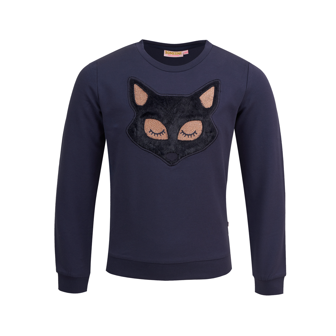 Someone Sweater Long Sleeves Someone Navy