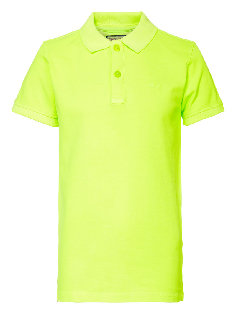 Jongens Polo korte mouw classic van Petrol Industries in de kleur Safety Yellow in maat 176.