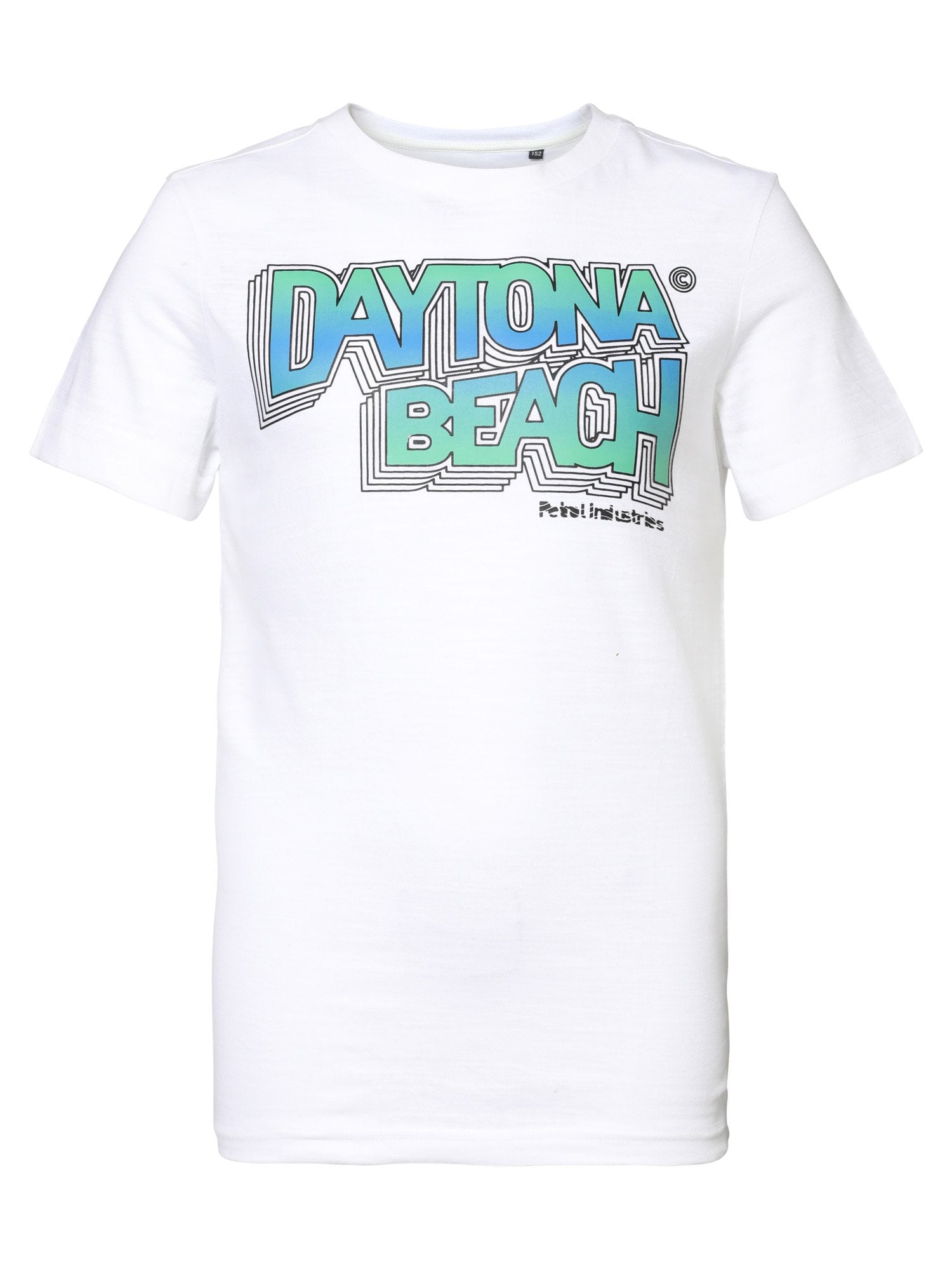 Jongens T-shirt Daytona Beach van Petrol Industries in de kleur Bright White in maat 176.