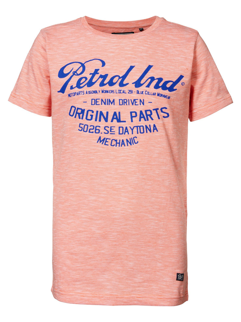 Jongens T-shirt Original melee van Petrol Industries in de kleur Shamrock in maat 176.