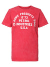 Jongens T-shirt classic products van Petrol Industries in de kleur Imperial Red in maat 176.