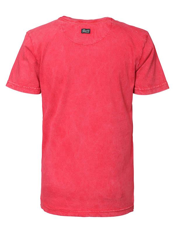 Jongens T-shirt classic products van Petrol Industries in de kleur Imperial Red in maat 176.