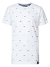 Jongens T-shirt AOP sunglasses van Petrol Industries in de kleur Bright White in maat 176.