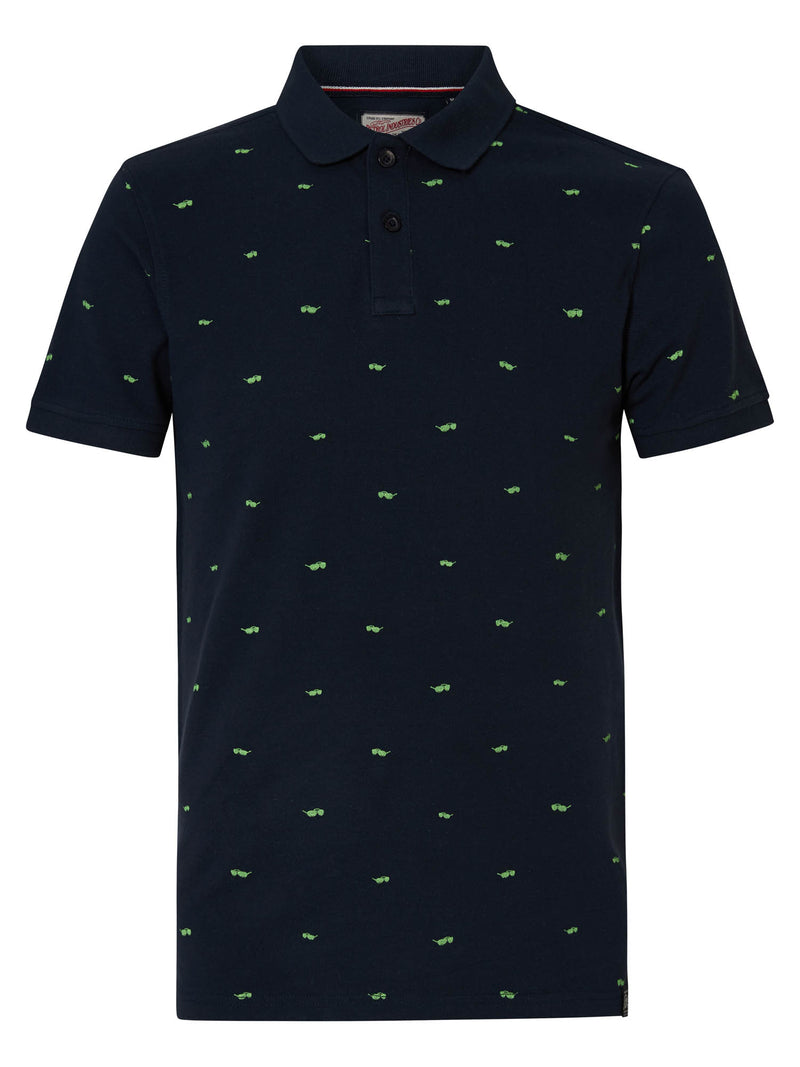 Petrol Polo korte mouw AOP sunglasses