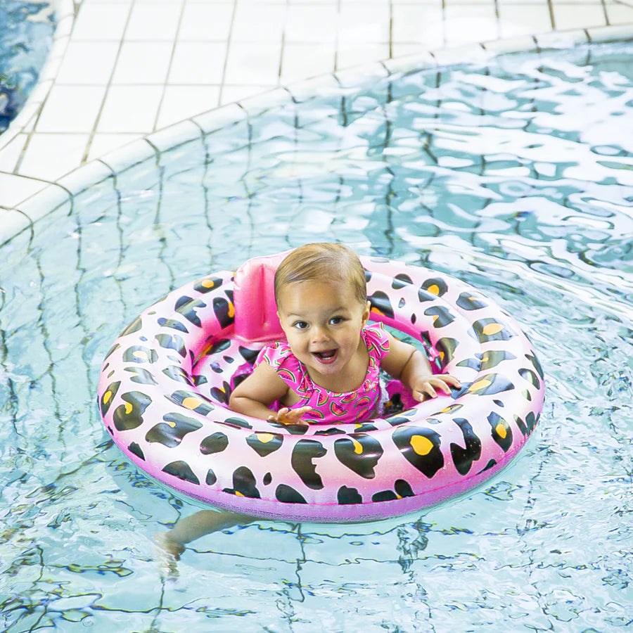 Swim Essentials - Baby Float Old Pink Leopard