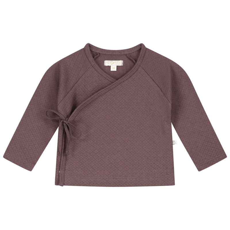Mats&Merthe Benthe wrap cardigan MAUVE