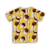 Baby Jongens Baby t-shirt van Koko Noko  in de kleur Aop yellow in maat 86.