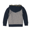 Baby Jongens Baby cardigan van Koko Noko  in de kleur Navy + grey melange in maat 86.